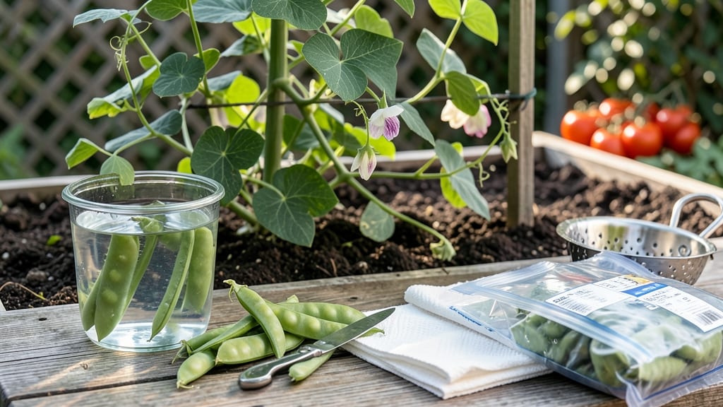 How to Freeze Snow Peas from the Garden: Crunch-Preserving Flash Freeze Method