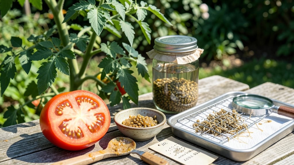How to Dry Tomato Seeds for Next Year: Twist-and-Pull Method for Viable Saving