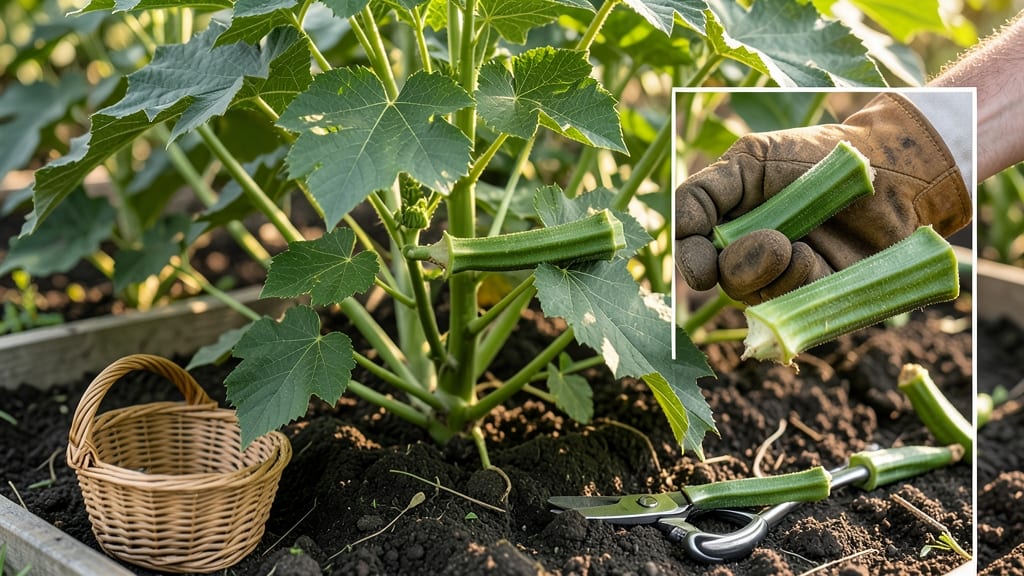 How To Harvest Okra Without Killing The Plant: Gentle Twist-And-Pull Technique for Repeated Yields