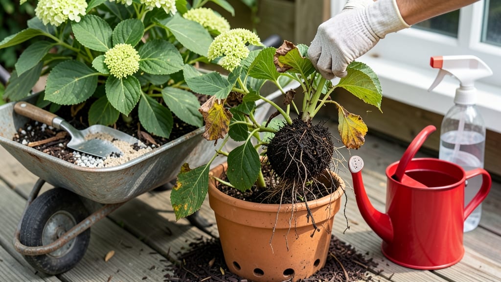 How to Fix Overwatered Hydrangeas: Root Revival Through Drainage and Pruning