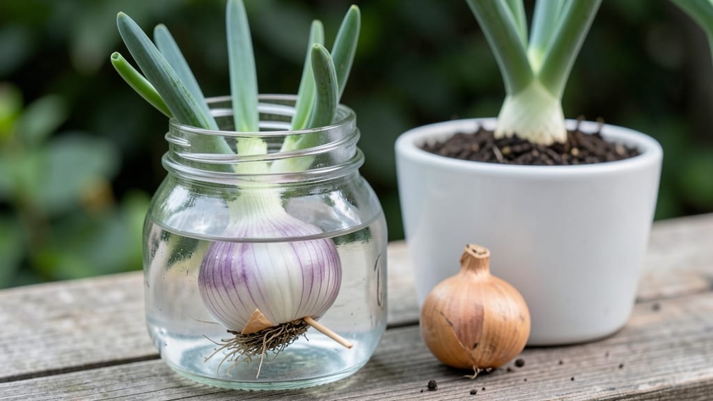 How to Grow Onions From Onions in Water: Regrow Green Stems in Weeks