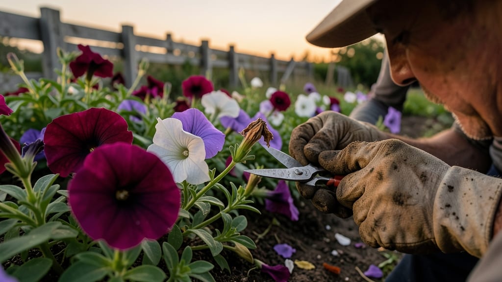 Deadhead flowers regularly for reblooming