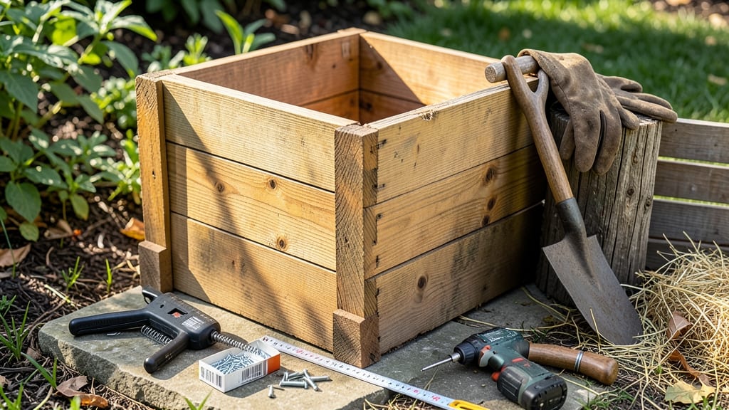 How to Build a Wooden Compost Bin: Sturdy DIY Design With Built-In Ventilation