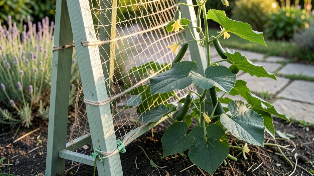 How to Hang Cucumber Plants: Trellis Training for Bushless Growth and Higher Yields