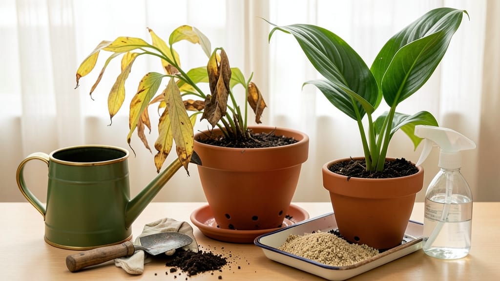 How to Fix Overwatered Peace Lily: Root Revival Without Losing Your Plant