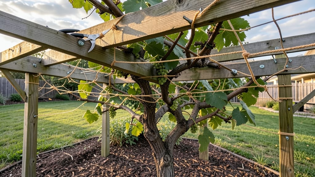 How to Build a Muscadine Grape Trellis: Sturdy DIY Frame for Heavy Vines and Year-Round Support