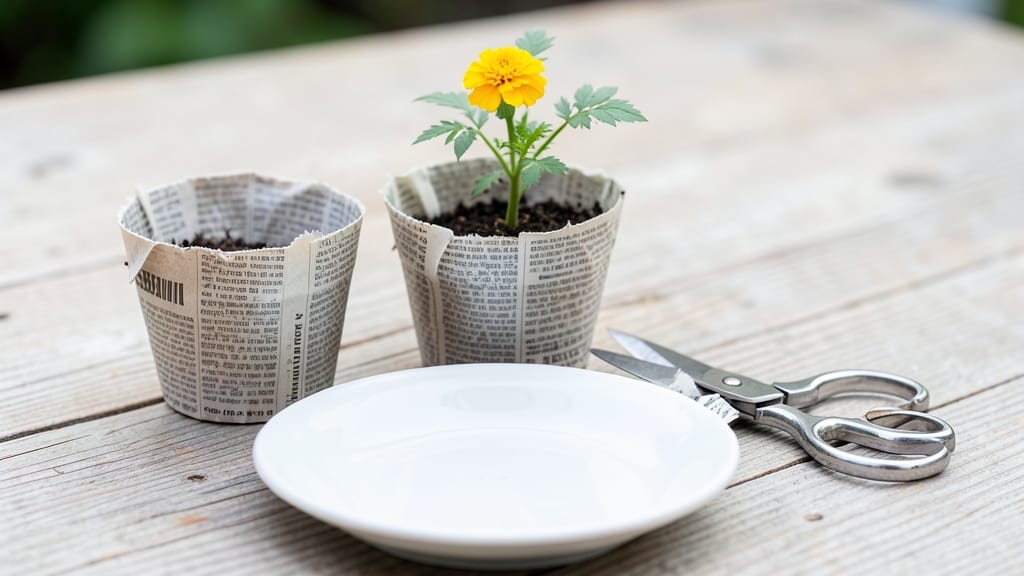 How to Make Newspaper Pots: Biodegradable Planters for Seedlings in Minutes