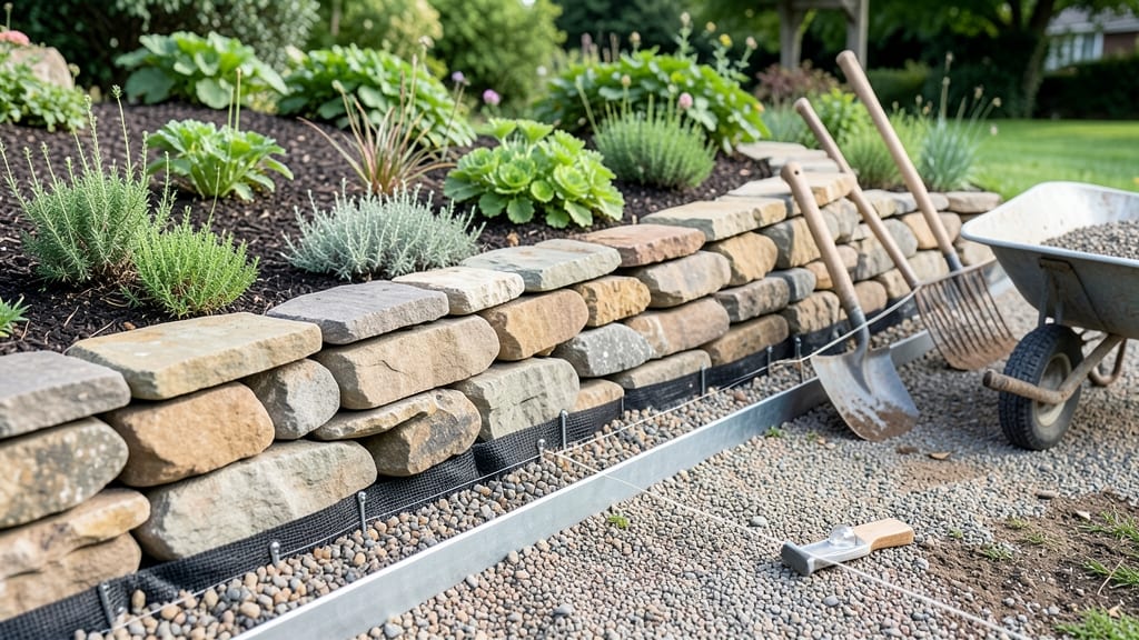 How to Build a Stone Flower Bed on a Slope: Gravity-Defying Layers for Stunning Terracing
