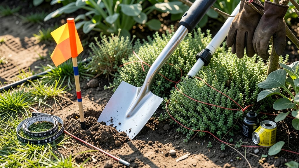 How to Avoid Sprinkler Lines When Digging: Precision Marking Before You Break Ground