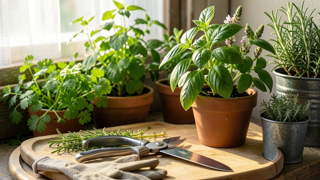 How to Cut Herbs from an Herb Garden: Sharp Scissors and Clean Cuts for Longer Growth