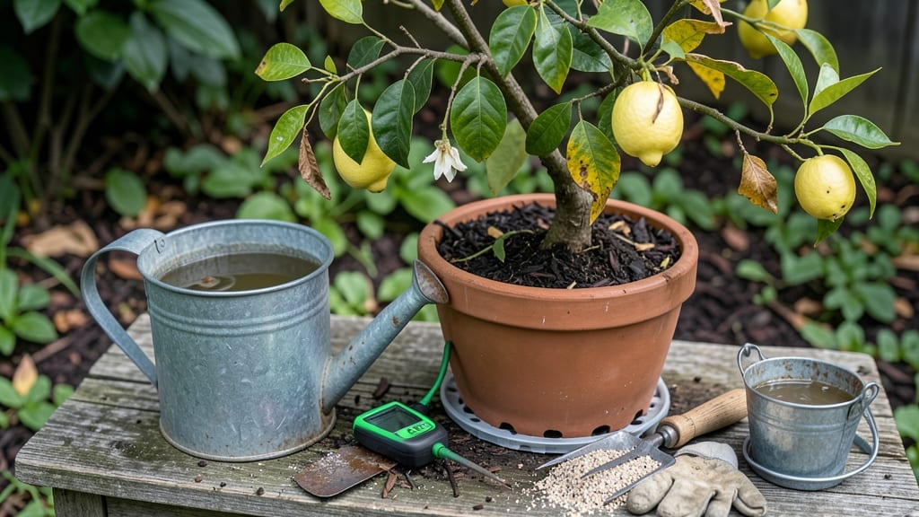 How to Fix Overwatered Lemon Tree: Root Revival Through Pruning and Proper Drainage